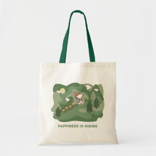 Peanuts   Snoopy & Woodstock Happiness is Hiking Tote Bag