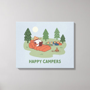 Peanuts Snoopy & Woodstock Happy Campers Canvas Print