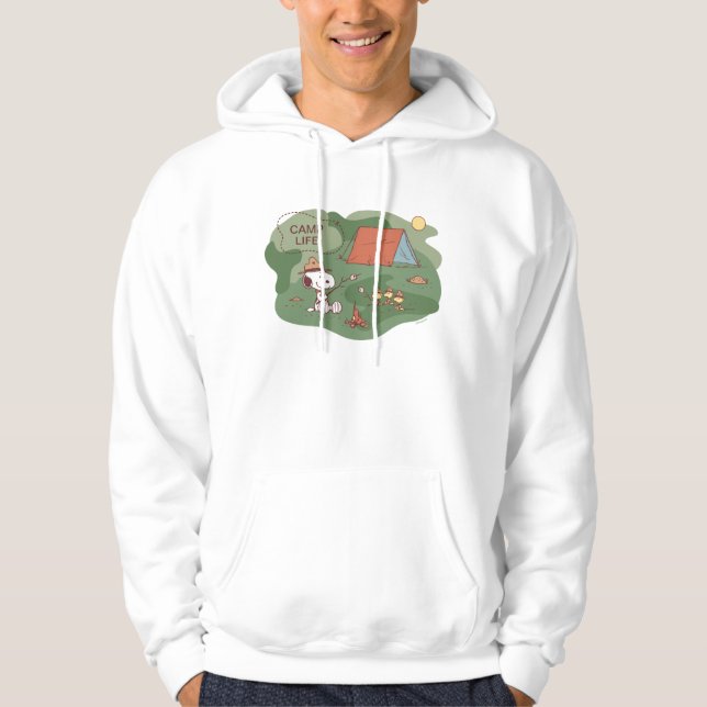 Peanuts | Snoopy & Woodstock Happy Campers Hoodie (Front)