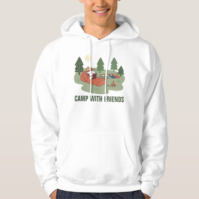 Peanuts | Snoopy & Woodstock Happy Campers Hoodie (Front)