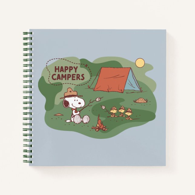 Peanuts | Snoopy & Woodstock Happy Campers Notebook (Front)