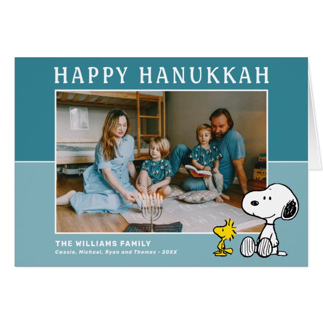 Peanuts | Snoopy & Woodstock Happy Hanukkah (Front Horizontal)