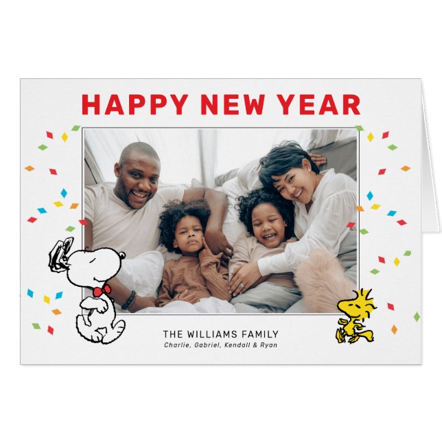 Peanuts | Snoopy & Woodstock Happy New Year (Front Horizontal)