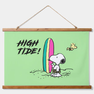 Peanuts   Snoopy & Woodstock High Tide Hanging Tapestry