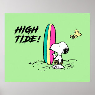 Peanuts   Snoopy & Woodstock High Tide Poster