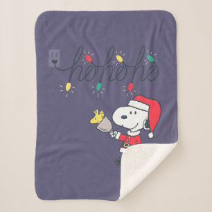 Peanuts   Snoopy & Woodstock Ho Ho Ho Sherpa Blanket