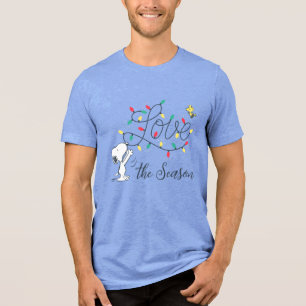 Peanuts   Snoopy & Woodstock Holiday Decorating Tri-Blend Shirt