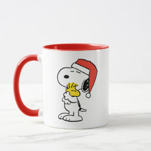 Peanuts   Snoopy & Woodstock Holiday Hugs Mug