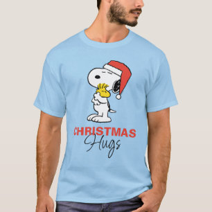 Peanuts   Snoopy & Woodstock Holiday Hugs T-Shirt