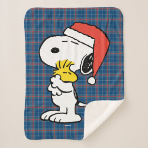 Peanuts   Snoopy & Woodstock Holiday Sherpa Blanket