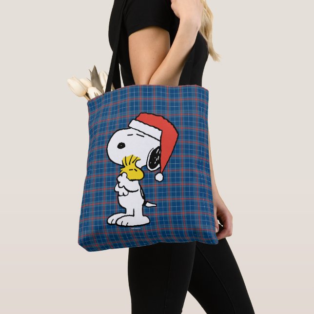 Peanuts | Snoopy & Woodstock Holiday Tote Bag (Close Up)
