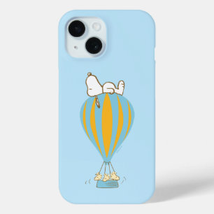 Peanuts   Snoopy & Woodstock Hot Air Balloon iPhone 15 Case