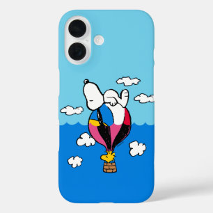 Peanuts   Snoopy & Woodstock Hot Air Balloon iPhone 16 Case