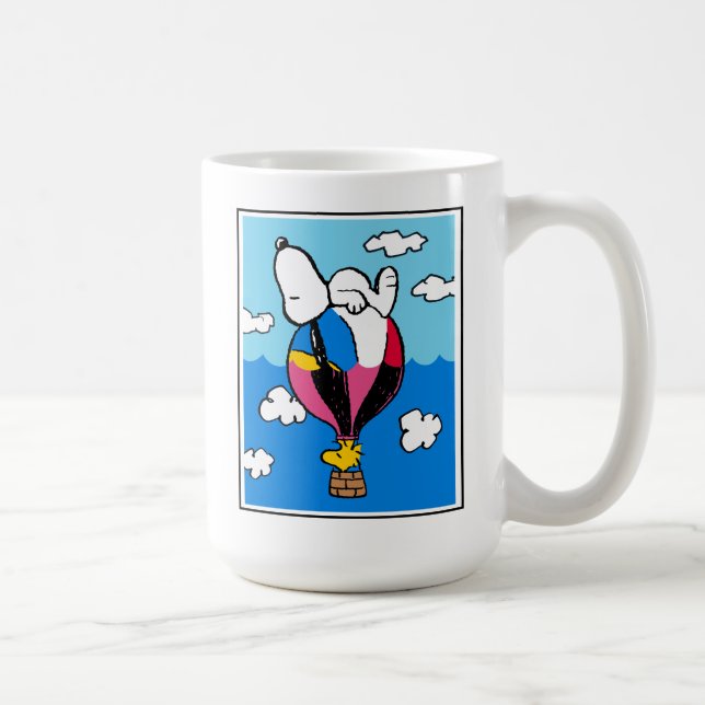 Peanuts | Snoopy & Woodstock Hot Air Balloon Coffee Mug (Right)
