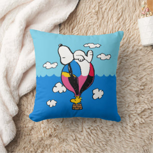 Peanuts   Snoopy & Woodstock Hot Air Balloon Cushion