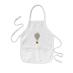 Peanuts   Snoopy & Woodstock Hot Air Balloon Kids Apron