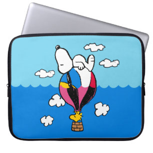 Peanuts   Snoopy & Woodstock Hot Air Balloon Laptop Sleeve
