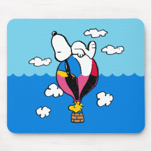 Peanuts   Snoopy & Woodstock Hot Air Balloon Mouse Pad