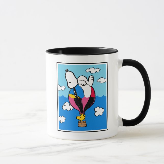 Peanuts | Snoopy & Woodstock Hot Air Balloon Mug (Right)