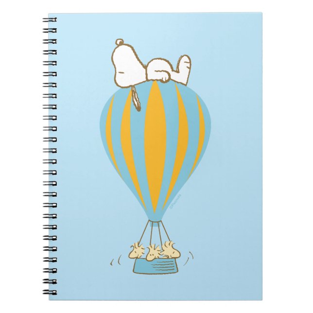 Peanuts | Snoopy & Woodstock Hot Air Balloon Notebook (Front)