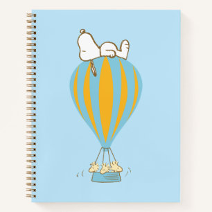 Peanuts   Snoopy & Woodstock Hot Air Balloon Notebook