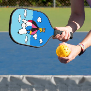 Peanuts   Snoopy & Woodstock Hot Air Balloon Pickleball Paddle