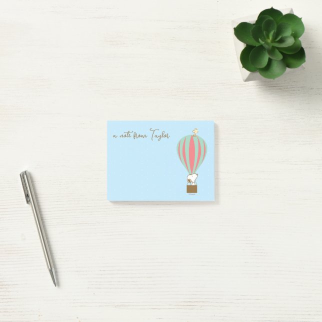 Peanuts | Snoopy & Woodstock Hot Air Balloon Post-it Notes (Office)