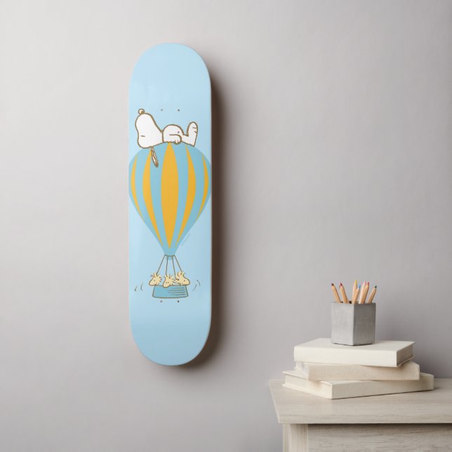 Peanuts | Snoopy & Woodstock Hot Air Balloon Skateboard (Wall Art)