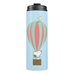 Peanuts Snoopy & Woodstock Hot Air Balloon Thermal Tumbler