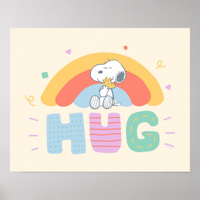 Peanuts | Snoopy & Woodstock Hug Poster (Front)