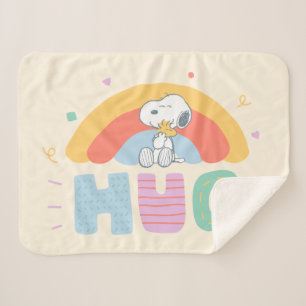 Peanuts   Snoopy & Woodstock Hug Sherpa Blanket