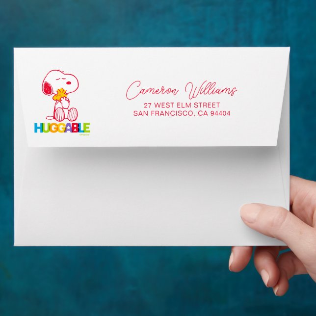 Peanuts | Snoopy & Woodstock Huggable Envelope (Hand)