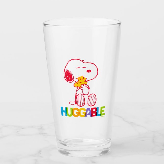 Peanuts | Snoopy & Woodstock Huggable Glass (Front)