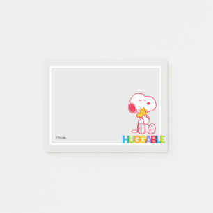 Peanuts   Snoopy & Woodstock Huggable Post-it Notes