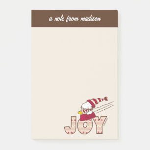 Peanuts   Snoopy & Woodstock Joy Sled Ride Post-it Notes