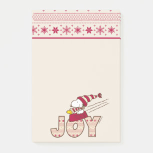 Peanuts   Snoopy & Woodstock Joy Sled Ride Post-it Notes