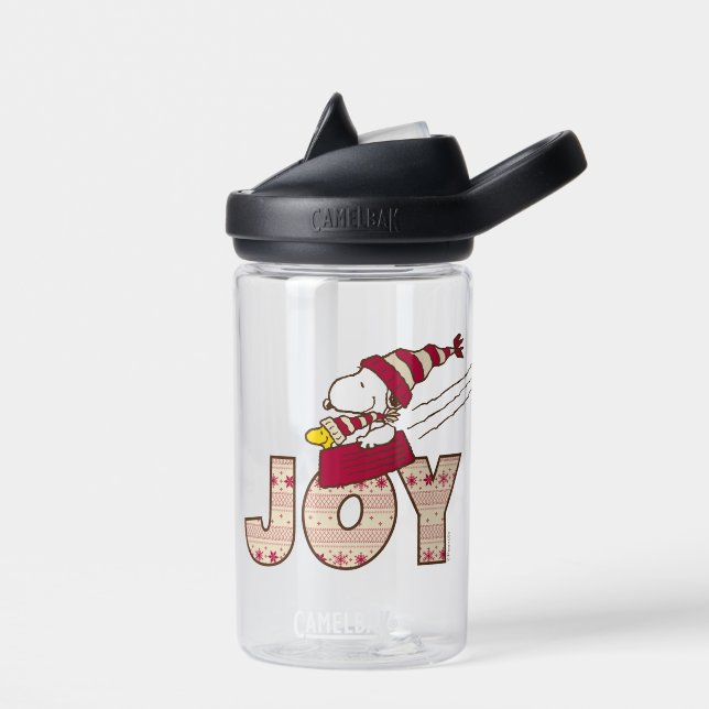 Peanuts | Snoopy & Woodstock Joy Sled Ride Water Bottle (Left)