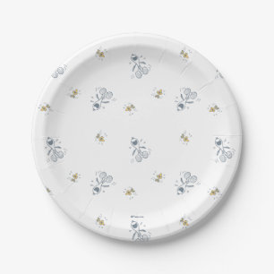 Peanuts   Snoopy & Woodstock Laughing Pattern Paper Plate