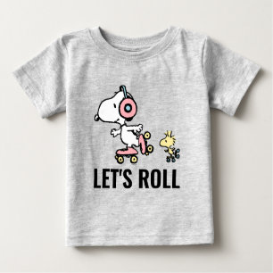 PEANUTS   Snoopy & Woodstock   Let's Roll Baby T-Shirt