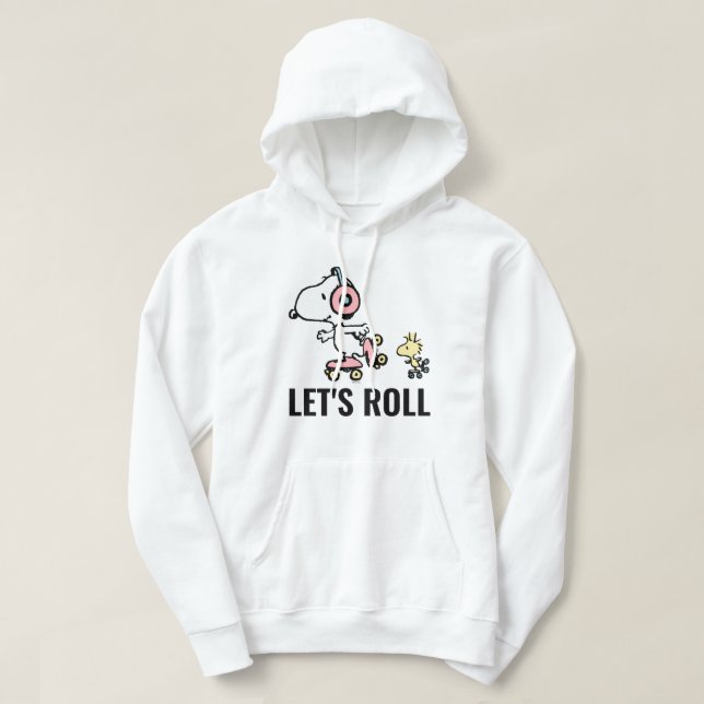 PEANUTS | Snoopy & Woodstock | Let's Roll Hoodie (Design Front)