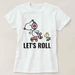 PEANUTS Snoopy & Woodstock Let's Roll T-Shirt