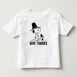 Peanuts   Snoopy & Woodstock Pilgrim Toddler T-Shirt