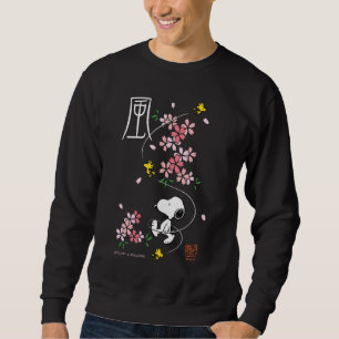 Peanuts Snoopy & Woodstock Pink Spring Blossoms Sweatshirt