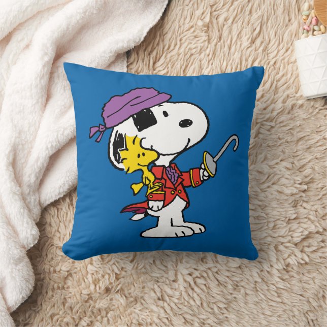 Peanuts | Snoopy & Woodstock Pirates Cushion (Blanket)