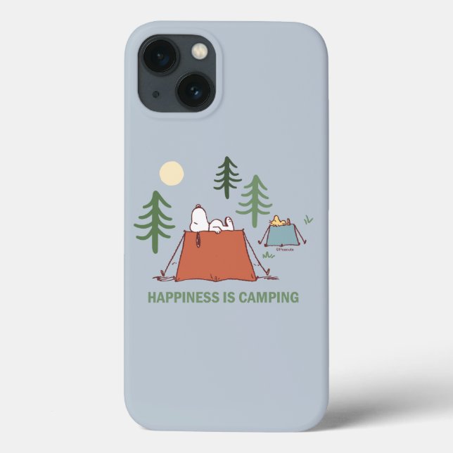 Peanuts | Snoopy & Woodstock Pitching Tents Case-Mate iPhone Case (Back)