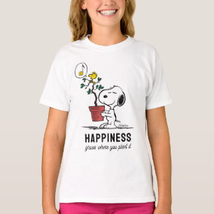 Peanuts Snoopy & Woodstock Plant A Tree T-Shirt