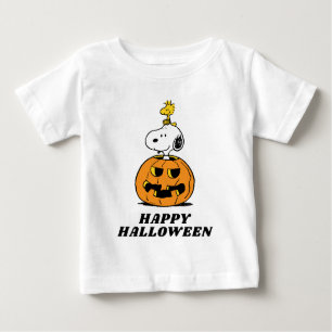 Peanuts   Snoopy & Woodstock Pop-up Pumpkin Baby T-Shirt