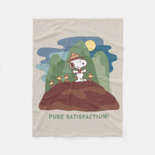 Peanuts   Snoopy & Woodstock Pure Satisfaction Fleece Blanket
