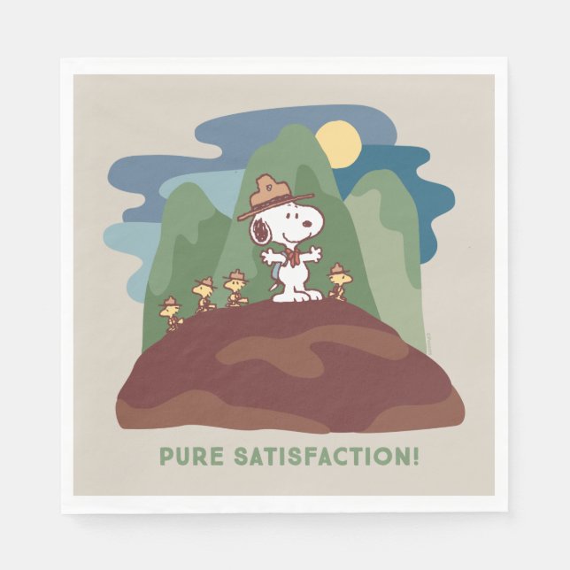 Peanuts | Snoopy & Woodstock Pure Satisfaction Napkin (Front)