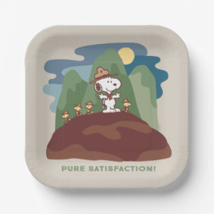 Peanuts   Snoopy & Woodstock Pure Satisfaction Paper Plate